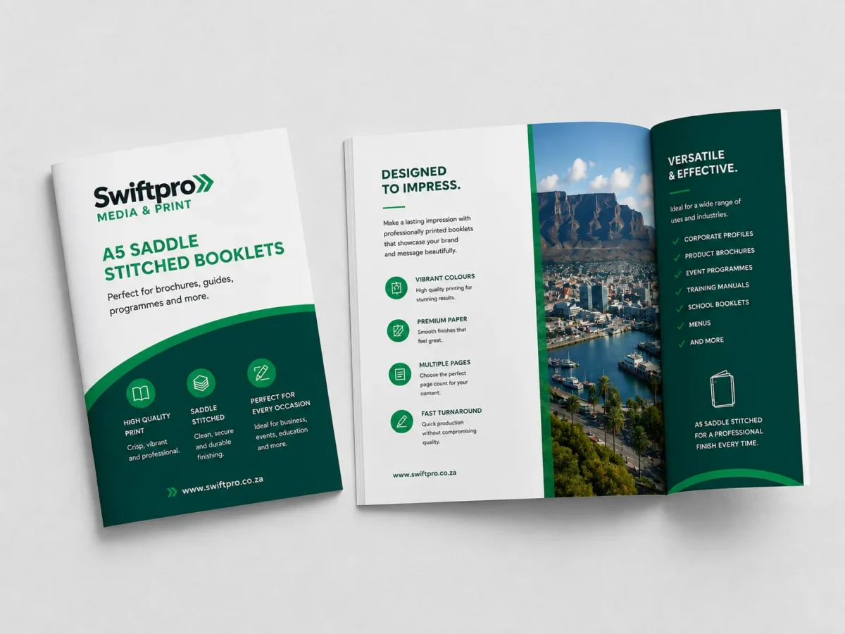 A5 Saddle Stitched Booklets